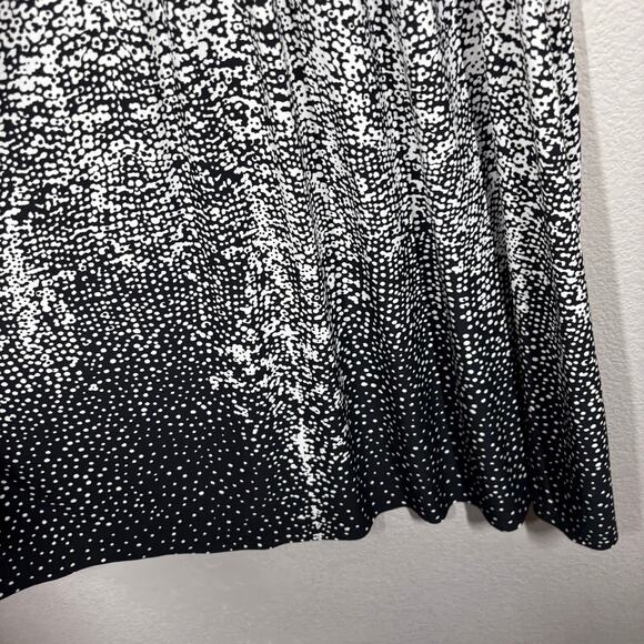 Tibi Womens Size 4 Polka Dot Midi Shift Dress Ombre V-Neck Hourglass Long Sleeve - Picture 5 of 9